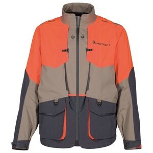 Cabelas Instinct Orange Grey Hunting Fishing Jacket Men's Large New Without Tags